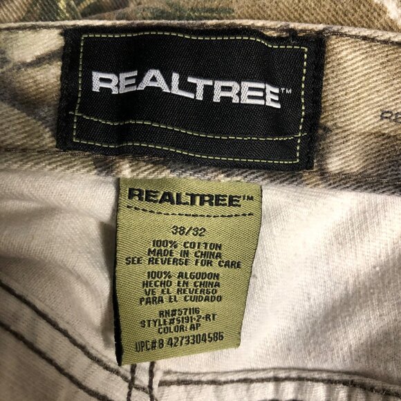 Realtree Camouflage Pants Mens Size 38x32 Cotton Hunting Outdoor Apparel Durable - Picture 3 of 5